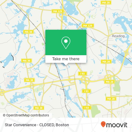 Star Convenience - CLOSED map