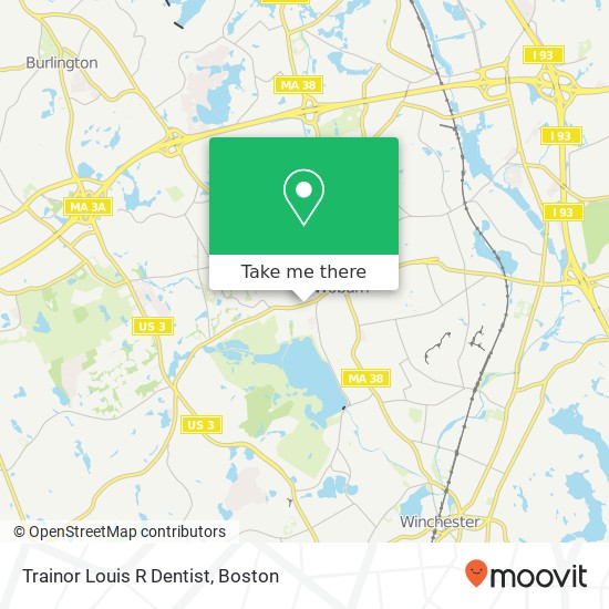 Trainor Louis R Dentist map