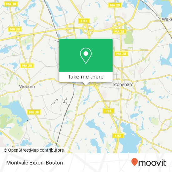 Mapa de Montvale Exxon