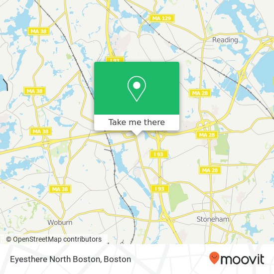 Mapa de Eyesthere North Boston