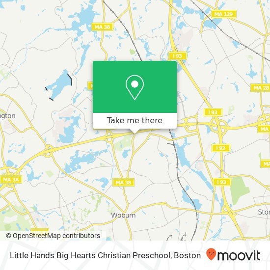 Mapa de Little Hands Big Hearts Christian Preschool