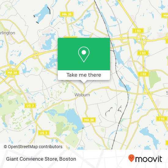 Mapa de Giant Convience Store