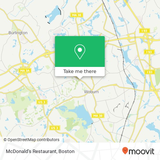 McDonald's Restaurant map