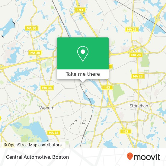 Central Automotive map