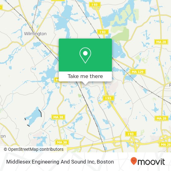 Mapa de Middlesex Engineering And Sound Inc
