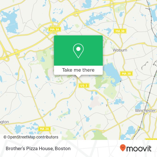 Brother's Pizza House map