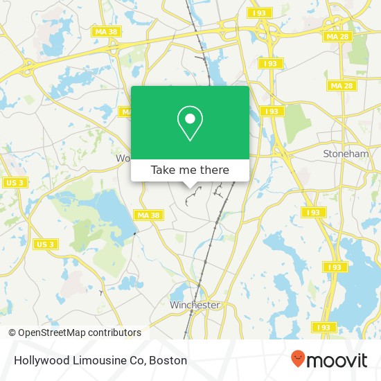 Mapa de Hollywood Limousine Co