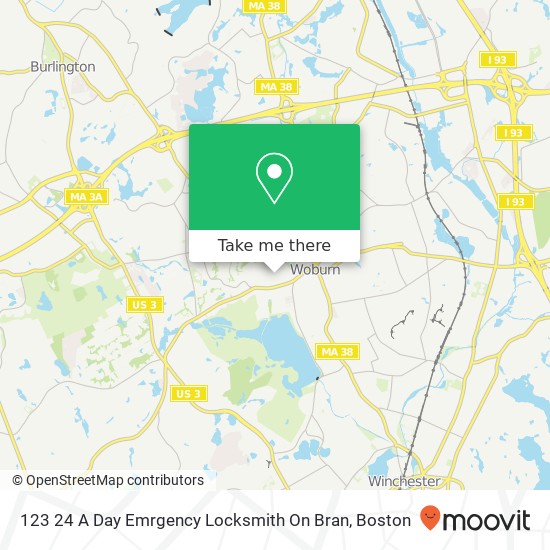 Mapa de 123 24 A Day Emrgency Locksmith On Bran