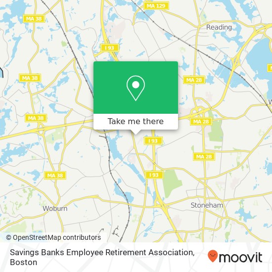 Savings Banks Employee Retirement Association map