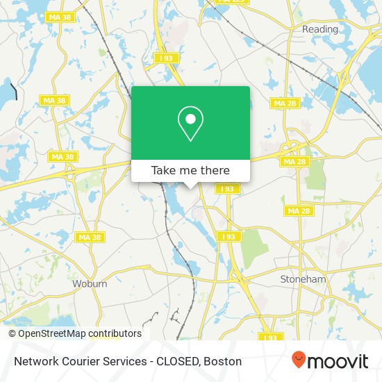 Network Courier Services - CLOSED map