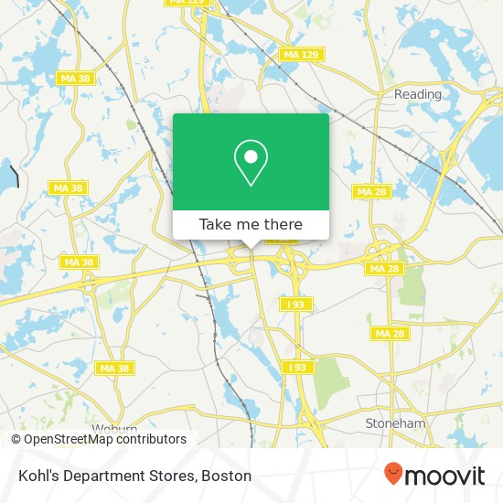 Kohl's Department Stores map