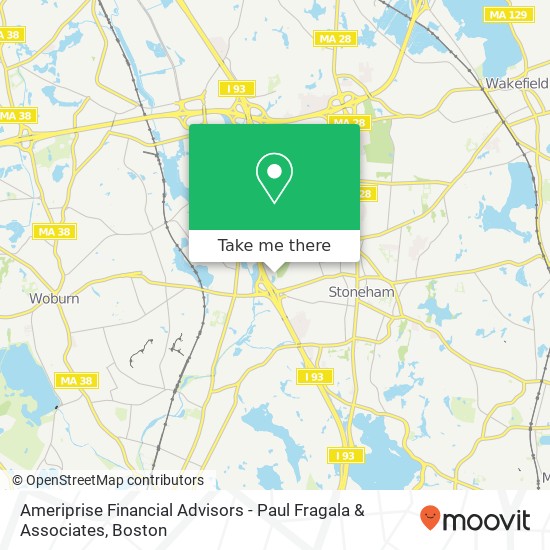 Mapa de Ameriprise Financial Advisors - Paul Fragala & Associates