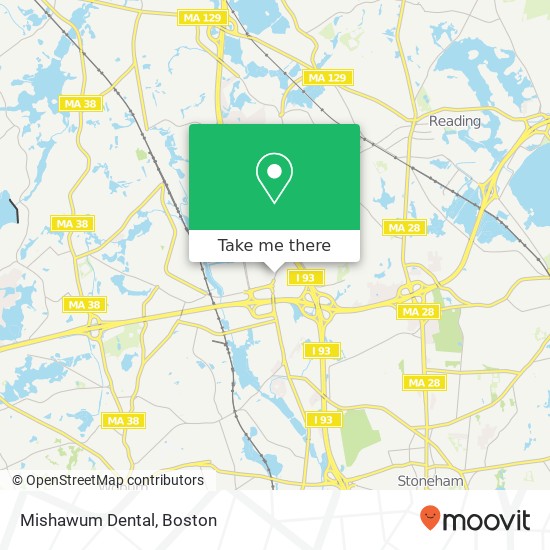 Mishawum Dental map