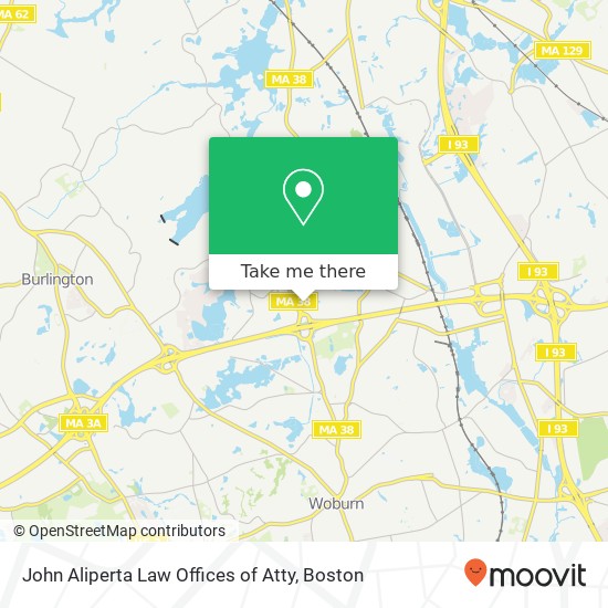 Mapa de John Aliperta Law Offices of Atty