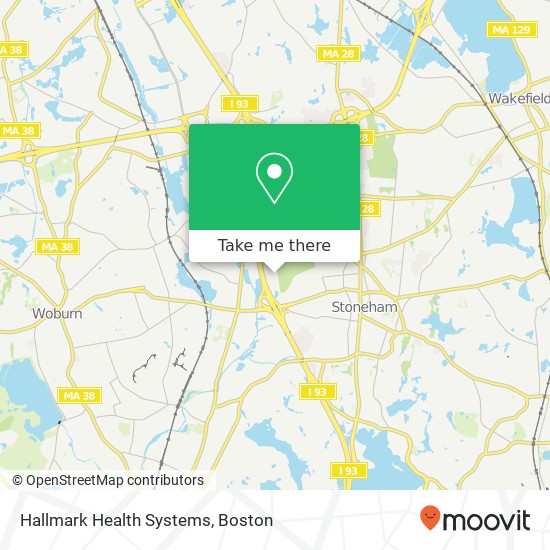 Hallmark Health Systems map