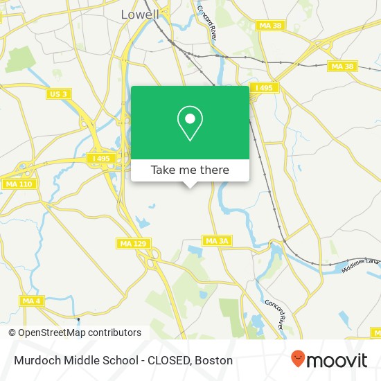 Mapa de Murdoch Middle School - CLOSED