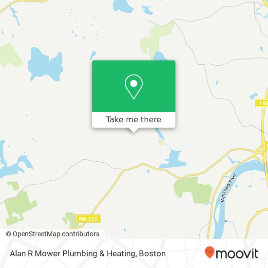 Alan R Mower Plumbing & Heating map