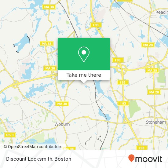 Mapa de Discount Locksmith