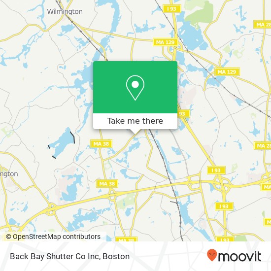 Back Bay Shutter Co Inc map