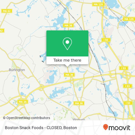 Mapa de Boston Snack Foods - CLOSED
