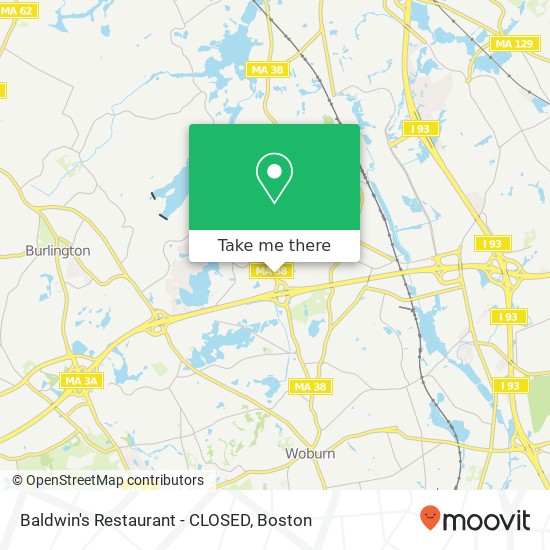 Baldwin's Restaurant - CLOSED map