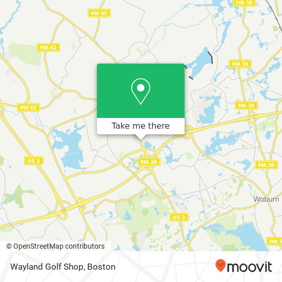 Wayland Golf Shop map