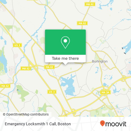 Emergency Locksmith 1 Call map