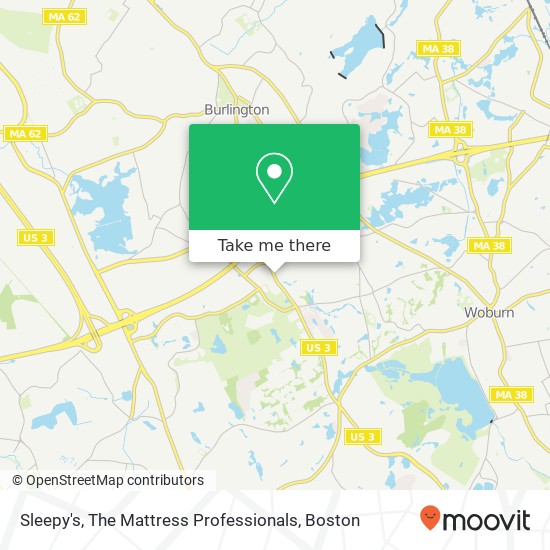 Sleepy's, The Mattress Professionals map