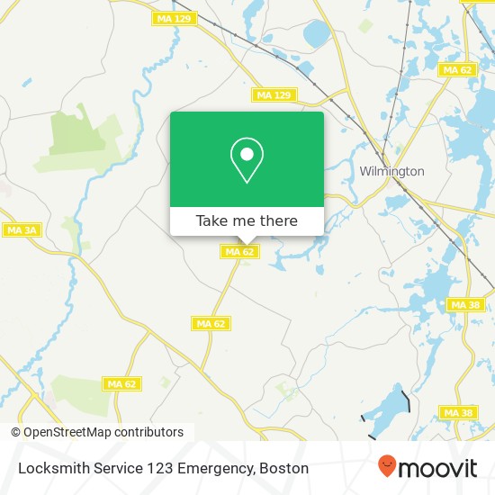 Locksmith Service 123 Emergency map