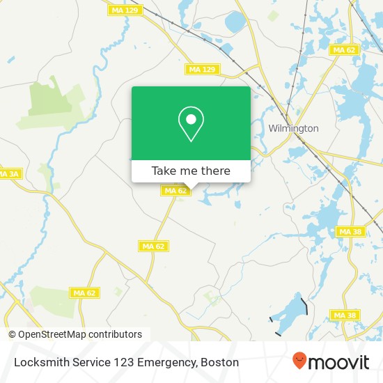 Locksmith Service 123 Emergency map