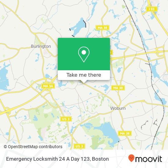 Mapa de Emergency Locksmith 24 A Day 123