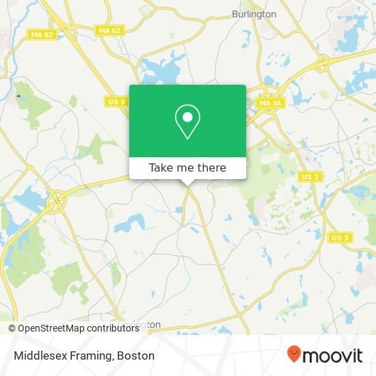 Middlesex Framing map