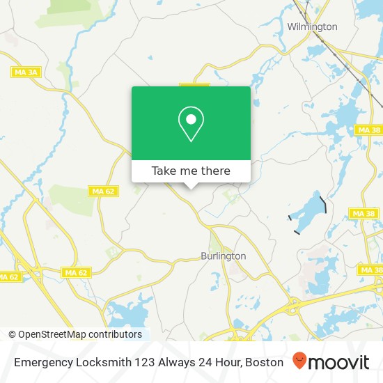 Mapa de Emergency Locksmith 123 Always 24 Hour