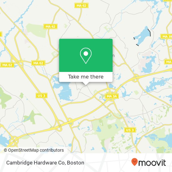 Mapa de Cambridge Hardware Co