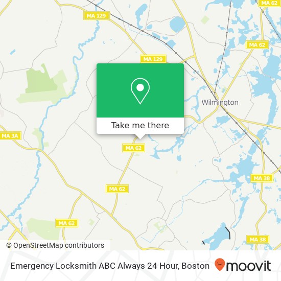 Mapa de Emergency Locksmith ABC Always 24 Hour
