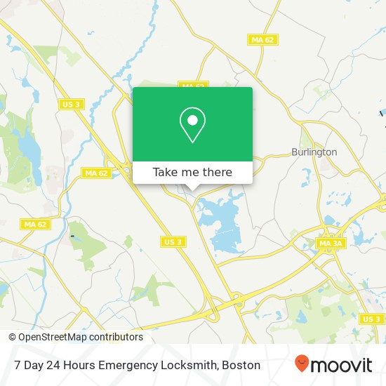 7 Day 24 Hours Emergency Locksmith map