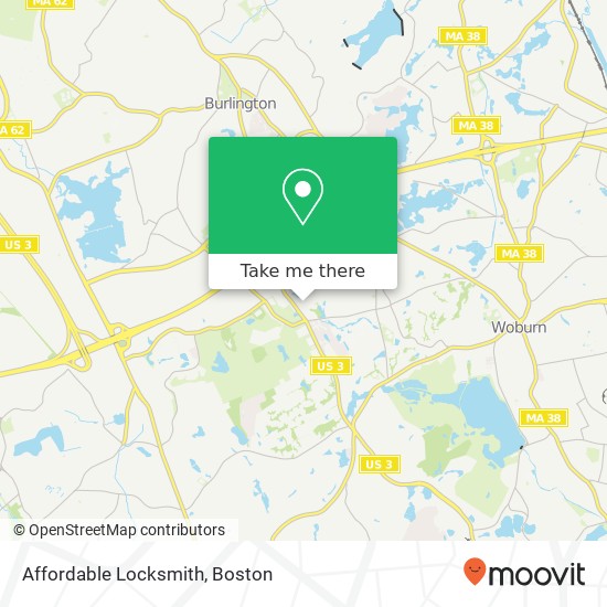 Mapa de Affordable Locksmith