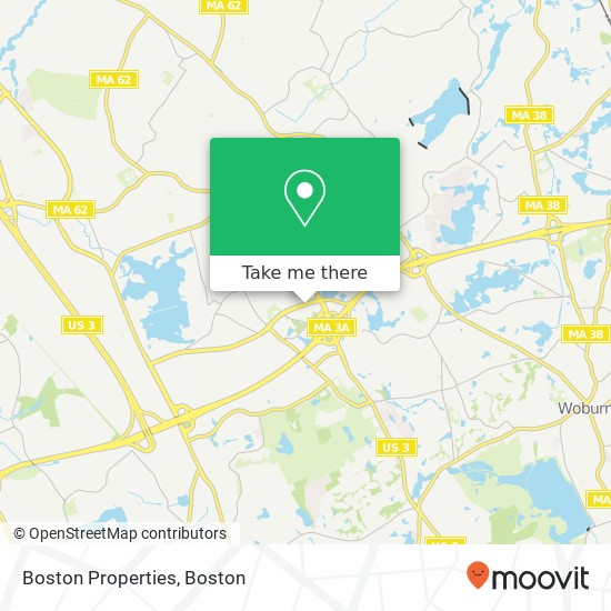 Mapa de Boston Properties