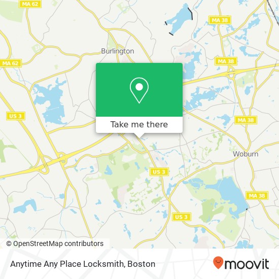 Mapa de Anytime Any Place Locksmith