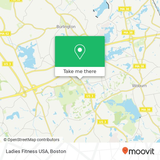 Ladies Fitness USA map