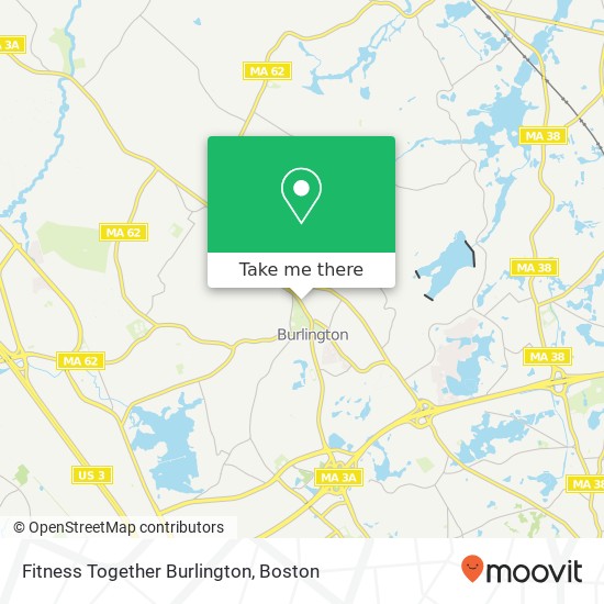 Fitness Together Burlington map