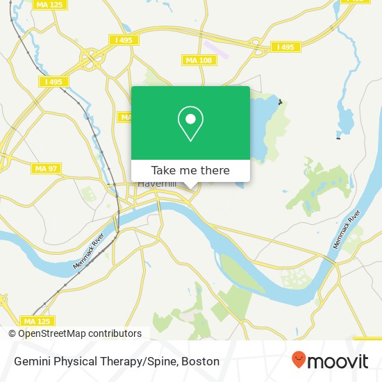 Mapa de Gemini Physical Therapy/Spine