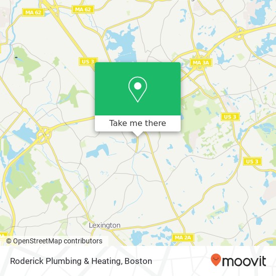 Mapa de Roderick Plumbing & Heating