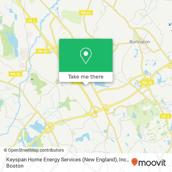 Mapa de Keyspan Home Energy Services (New England), Inc.