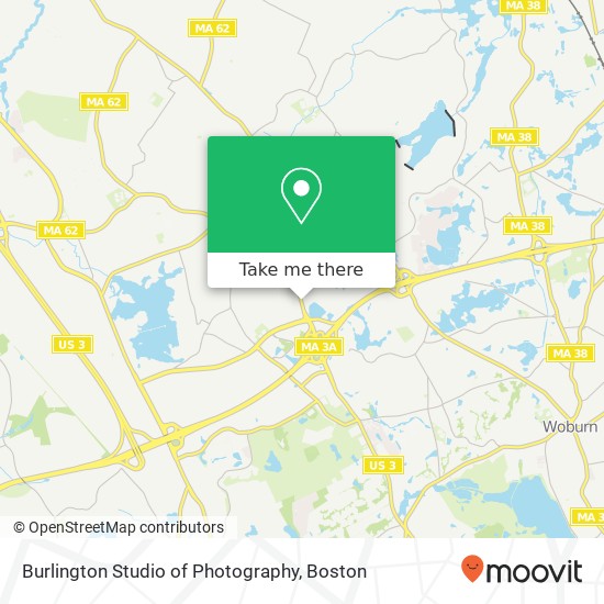 Burlington Studio of Photography map