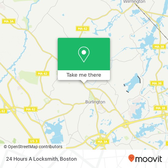 Mapa de 24 Hours A Locksmith