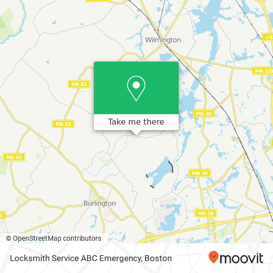 Locksmith Service ABC Emergency map