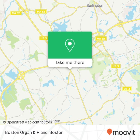 Mapa de Boston Organ & Piano