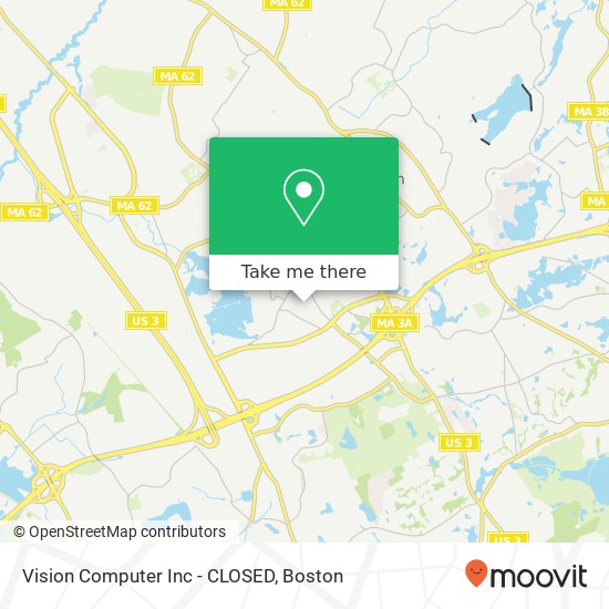 Vision Computer Inc - CLOSED map