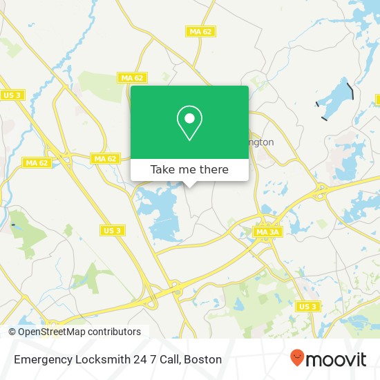 Emergency Locksmith 24 7 Call map